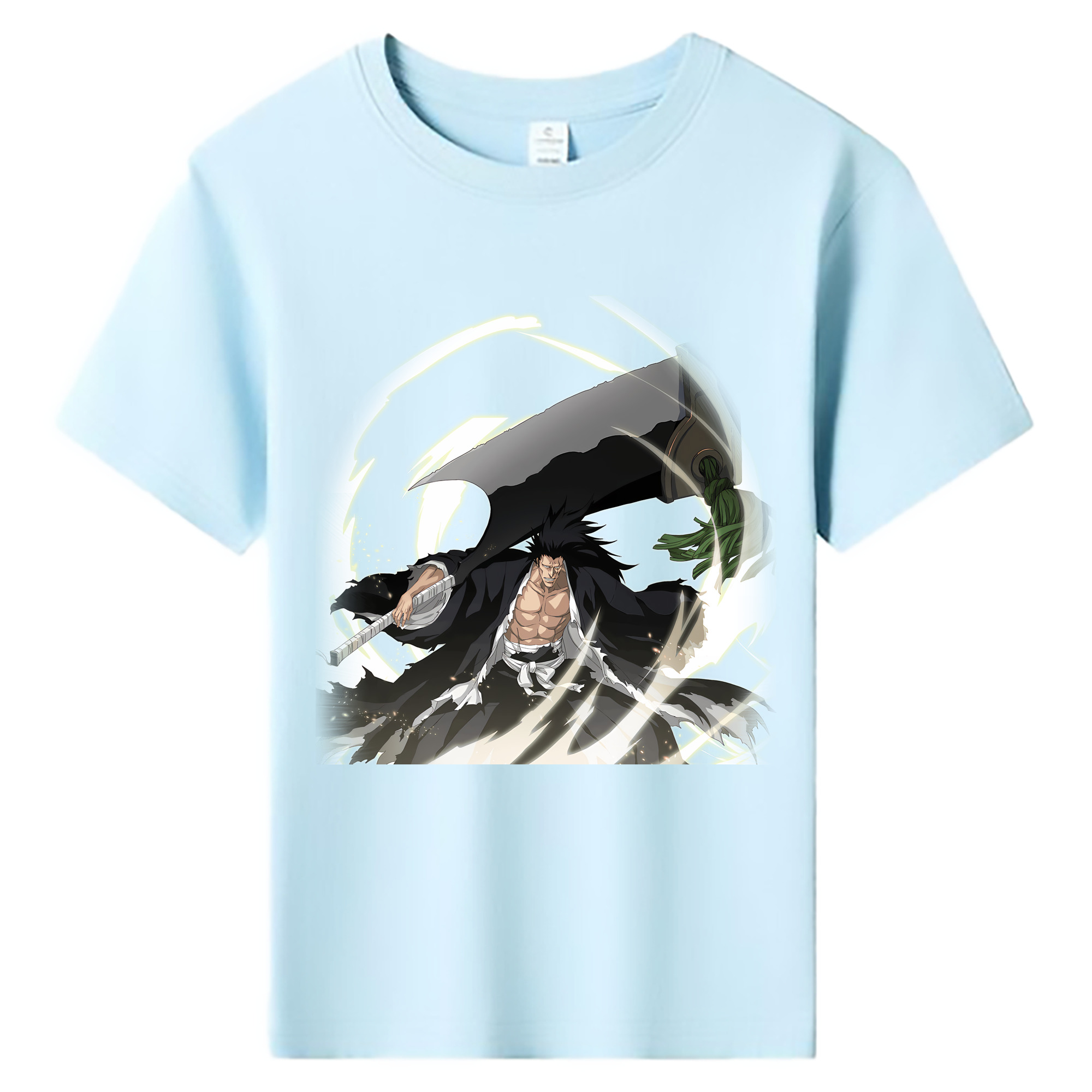 （画像用） ブリーチ ざらき けんぱち BLEACH Zaraki Kenpachi 綿100％キッズTシャツ（フロントプリント）